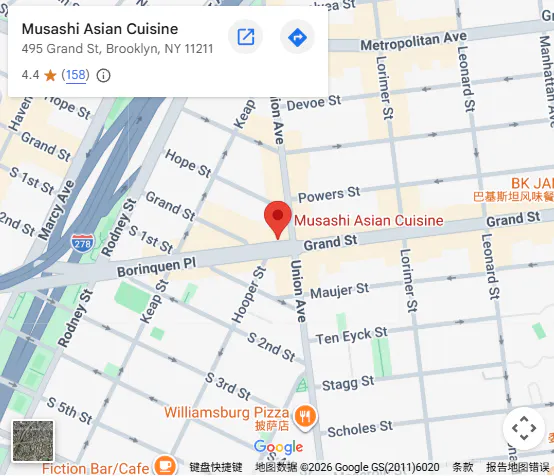 Location, 495 Grand St, Brooklyn, NY 11211